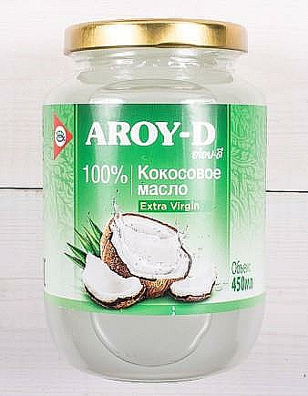 Кокосовое МАСЛО AROY-D 450 мл стекло