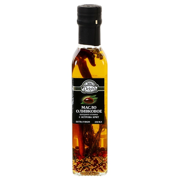 DELPHI МАСЛО Оливковое Extra Virgin с ароматическими травами 0,25