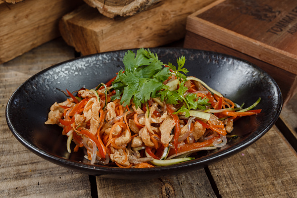 Корейский салат с курицей