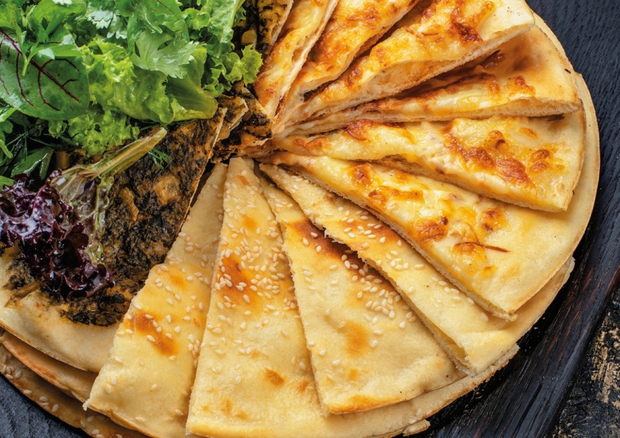 Лепешка с кунжутом