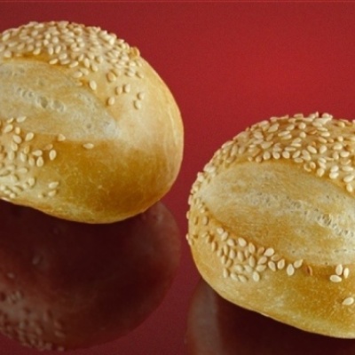 Булочка белая