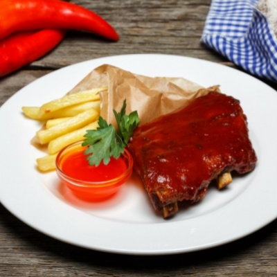 Свиные ребрышки BBQ