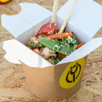 Wok с креветкой