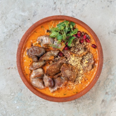 Кучмачи с орехами и сметаной