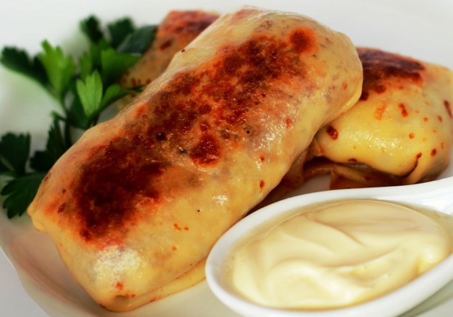 Блины с мясом