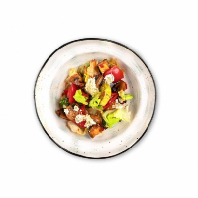 Салат с печенными овощами