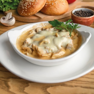 Жульен с курицей и грибами