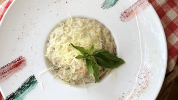 Ризотто с курицей и грибами
