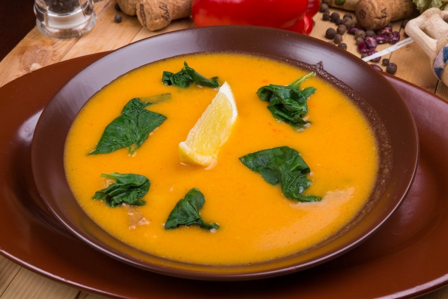 Армянский суп с раковыми шейками