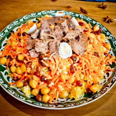Плов праздничный с говядиной + шакар - об