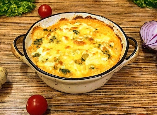 Шпинат и картофель