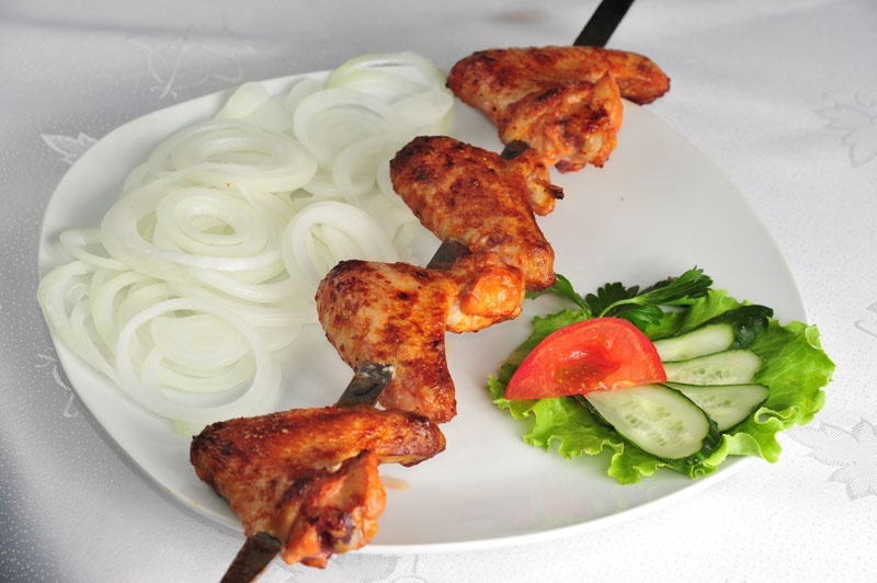 Шашлык из куриных крыльев