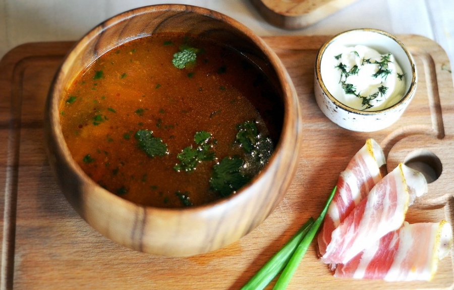 Борщ Кубанский со сметаной