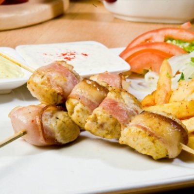 Шашлычок курица бекон