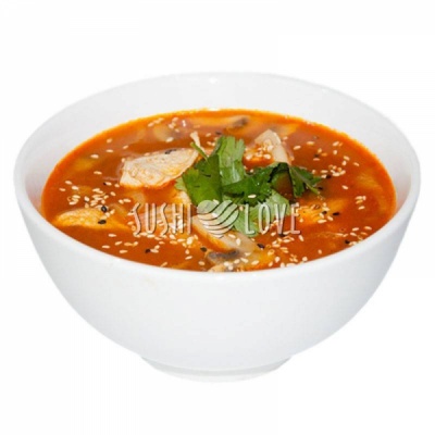 Том ям с курицей терияки