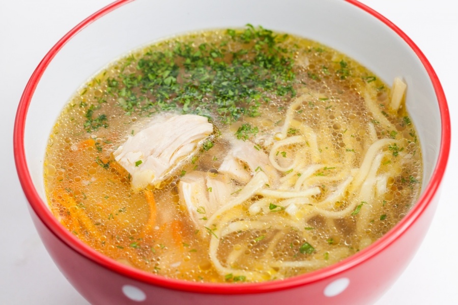 Домашняя лапша с курицей