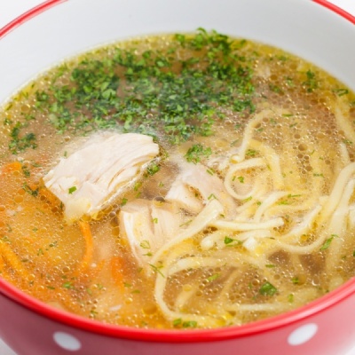 Домашняя лапша с курицей