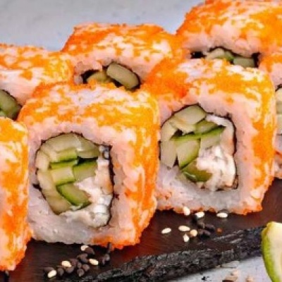 Калифорния унаги с икрой