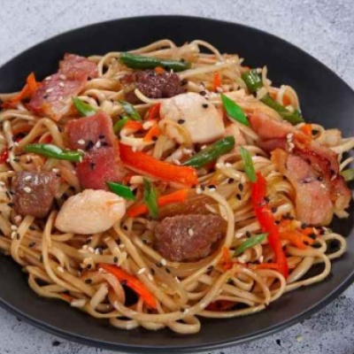 Удон три мяса