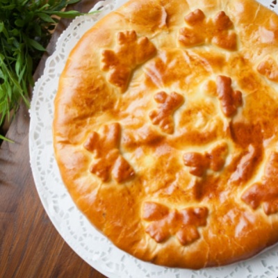 С сыром и зеленью