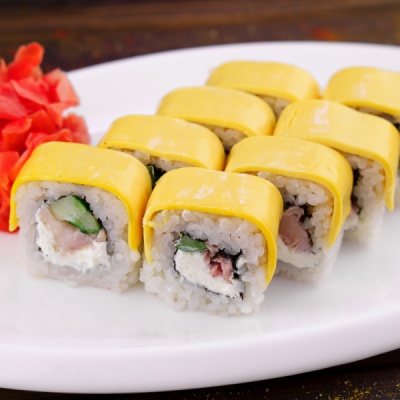 Котам ролл с копчёной курицей