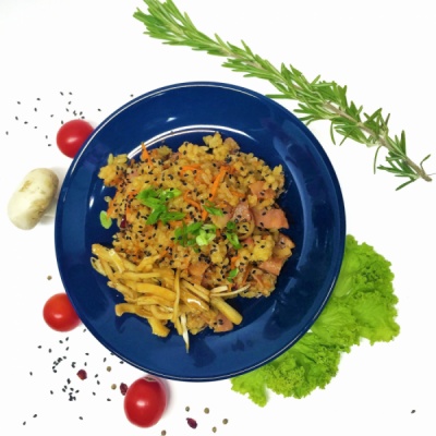 WOK тяхан бекон