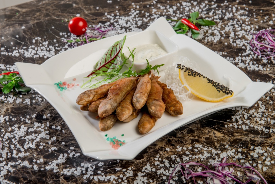 Барабуля черноморская с соусом фиш