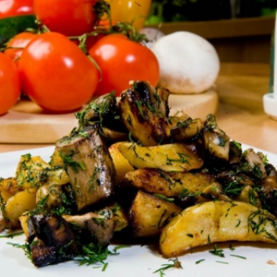 Картофель с грибами