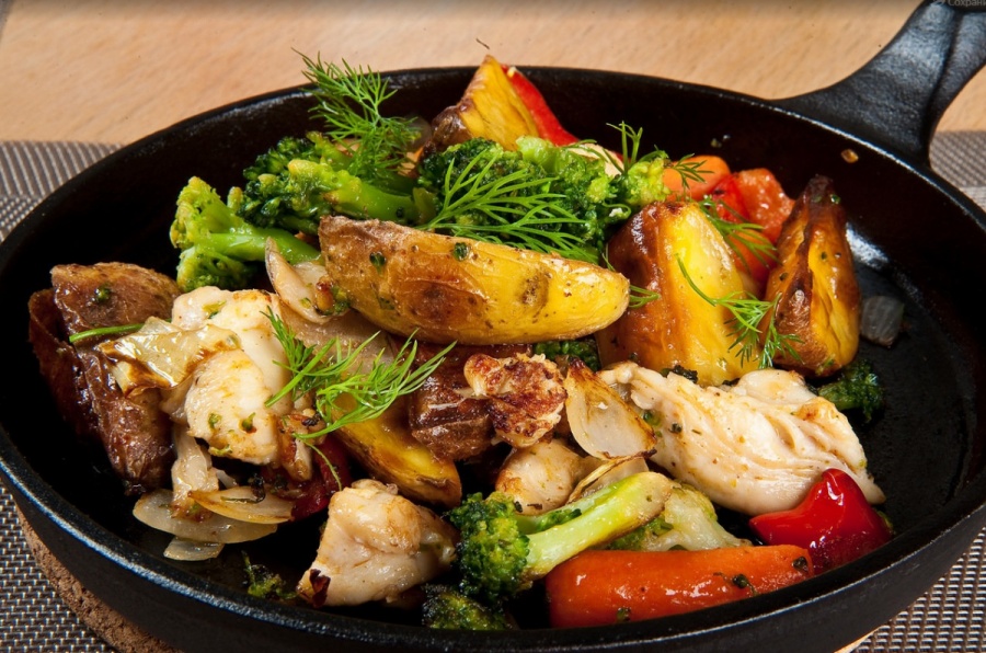 Жаркое из куриной грудки