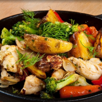 Жаркое из куриной грудки