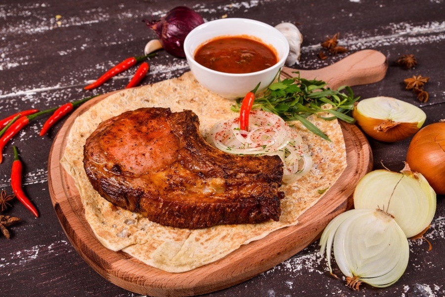 Шашлык из свинины антрекот