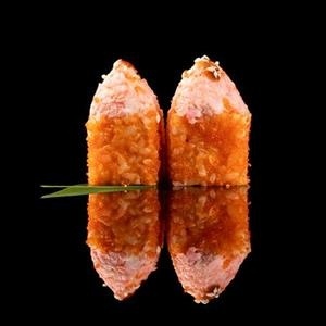 Запеченный ролл с тигровыми креветками