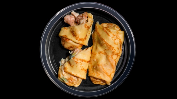 Блинчики с курицей и грибами
