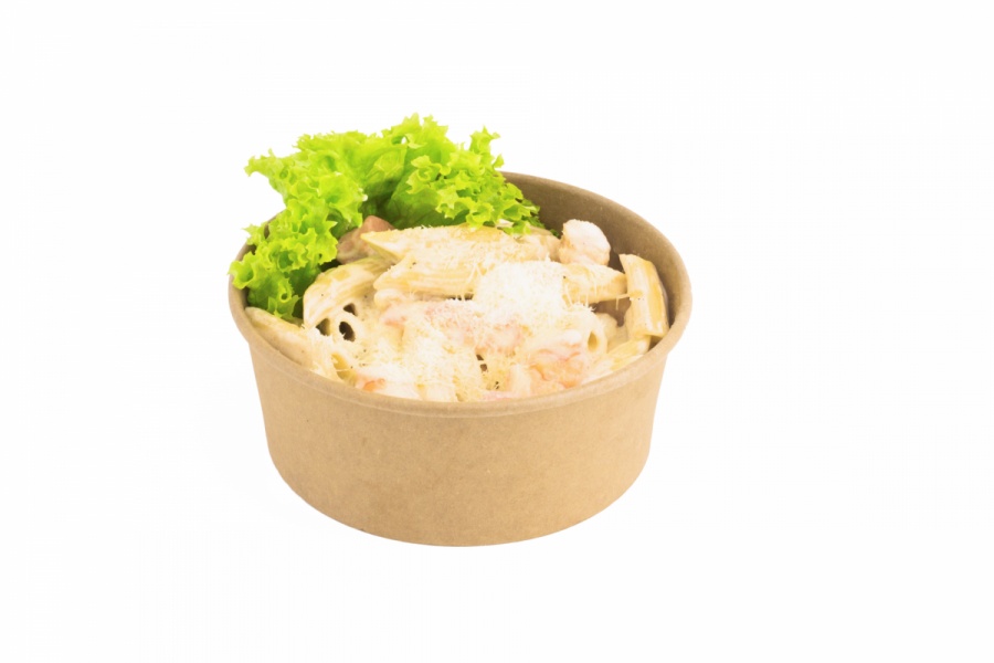 Пенне с морепродуктами в сливочном соусе