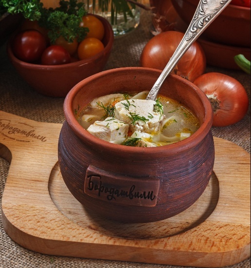 Суп-лапша с домашней курочкой