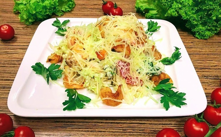 Цезарь с креветками