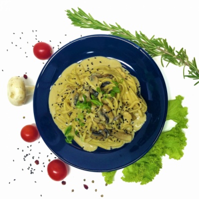 WOK с курицей и грибами