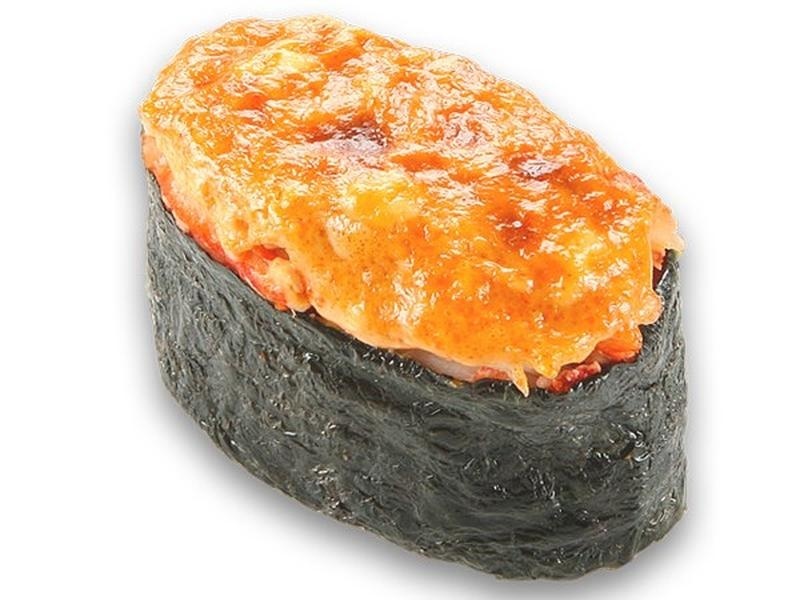 Запеченные суши с креветкой