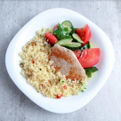 Кускус с индейкой и овощами