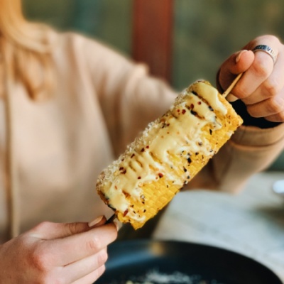 Початок кукурузы со сливочным соусом