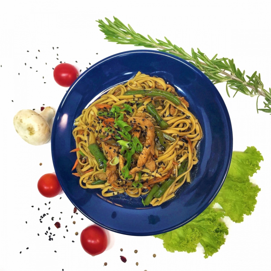 WOK со свининой и овощами