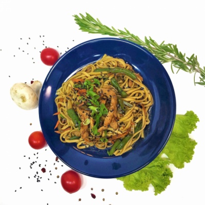 WOK со свининой и овощами