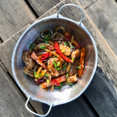 Лапша с курицей