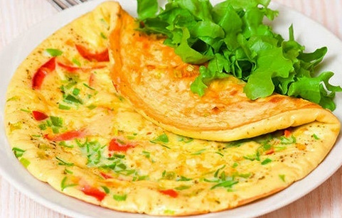 Омлет с овощами