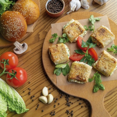Лаваш с фермерским сыром