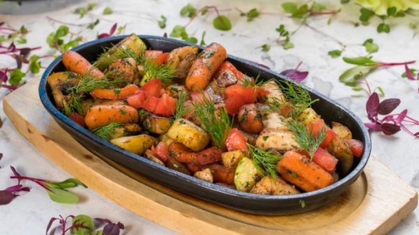 Жаркое с курицей