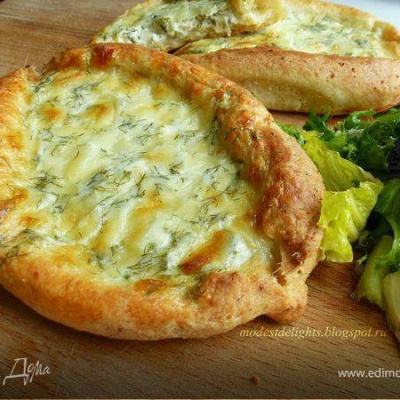 Хачапури с сыром и курицей