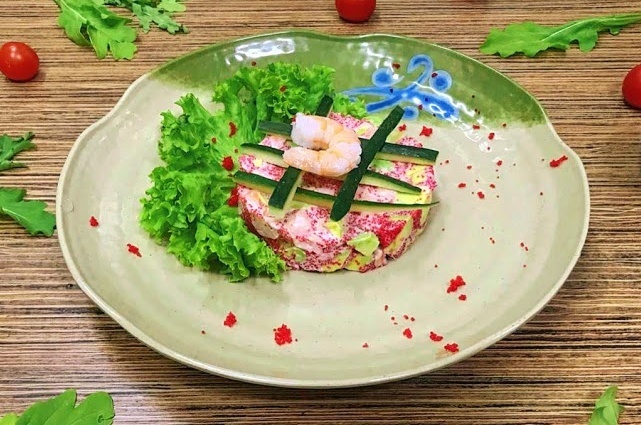 Креветка и авокадо