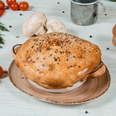 Жаркое Кролик с грибами