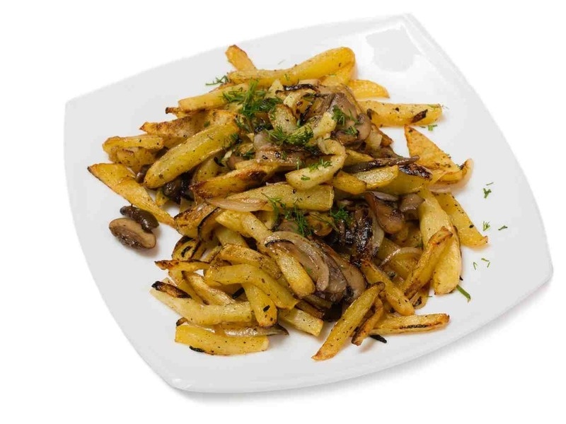 Картофель жареный с грибами
